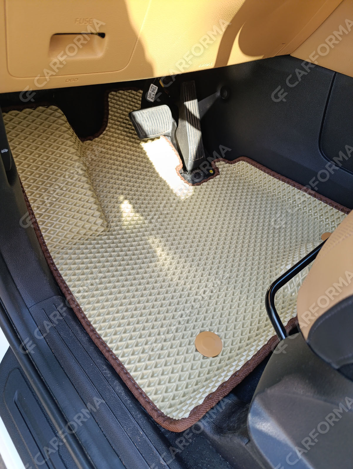 Ворсовые коврики на KIA Carnival IV 7 мест без оттоманок 2020&nbsp;-&nbsp;2026 в Грозном