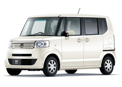 Ворсовые коврики на Honda N-BOX I 2011 - 2017 в Грозном