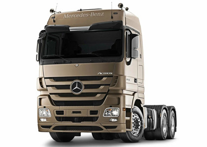 Ворсовые коврики на Mercedes Actros MP3 тягач 2008 - 2020 в Грозном