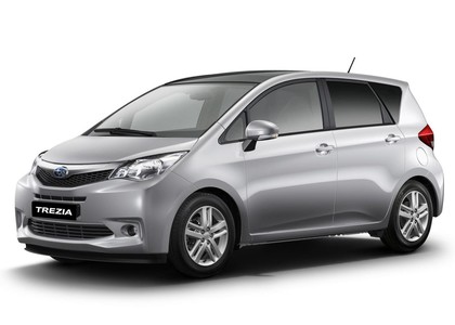 Ворсовые коврики на Subaru Trezia 2010 - 2016 в Грозном