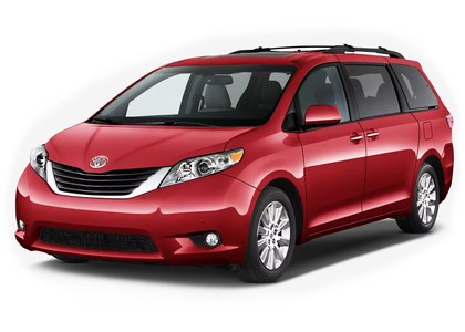 Ворсовые коврики на Toyota Sienna III 2010 - 2020 в Грозном