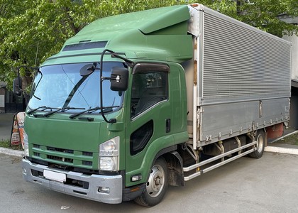 Ворсовые коврики на Isuzu Forward V широкая кабина 2007 - 2025 в Грозном