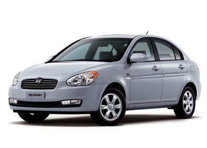 Ворсовые коврики на Hyundai Verna 2005 - 2010 в Грозном