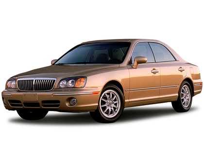 Ворсовые коврики на Hyundai XG 1998 - 2005 в Грозном