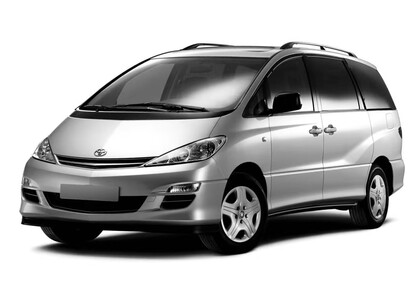 Ворсовые коврики на Toyota Previa (XR30, XR40) 2000 - 2007 в Грозном