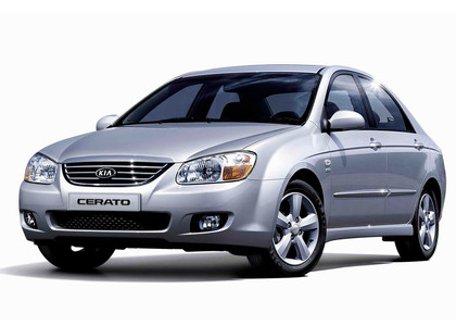 Ворсовые коврики на KIA Cerato I 2004 - 2008 в Грозном