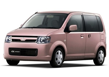 Ворсовые коврики на Mitsubishi eK Wagon II 2006 - 2013 в Грозном