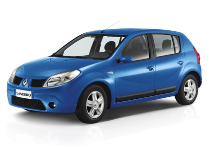 Ворсовые коврики на Renault Sandero I 2009 - 2014 в Грозном