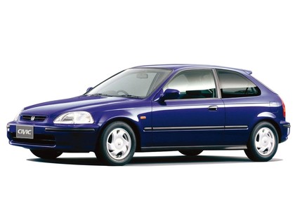 Ворсовые коврики на Honda Civic VI 3d 1995 - 2001 в Грозном