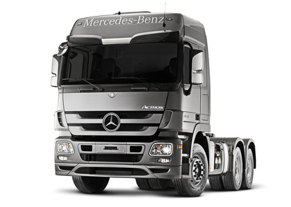 Ворсовые коврики на Mercedes Actros MP3 тягач 2008 - 2020 в Грозном