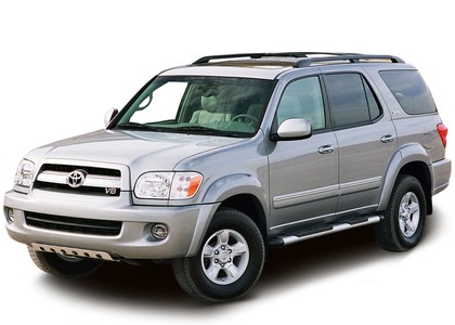 Ворсовые коврики на Toyota Sequoia I 2001 - 2008 в Грозном