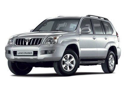 Ворсовые коврики на Toyota Land Cruiser Prado 120 2002 - 2009 в Грозном
