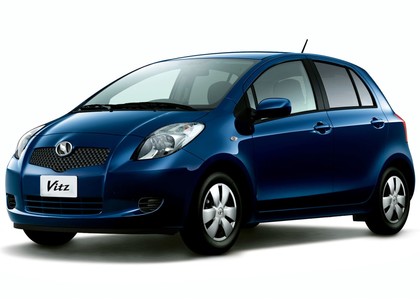 Ворсовые коврики на Toyota Vitz II 2005 - 2010 в Грозном