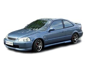 Ворсовые коврики на Honda Civic VI 2d 1995 - 2000 в Грозном