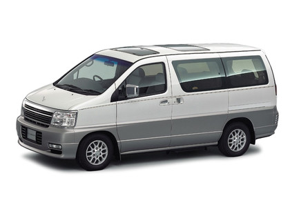 Ворсовые коврики на Nissan Elgrand (E50) 1997 - 2002 в Грозном