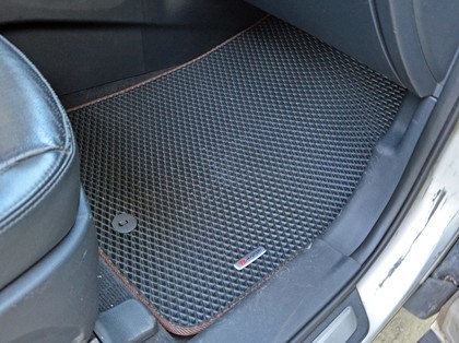Ворсовые коврики на Hyundai Santa Fe III 2012 - 2019 в Грозном