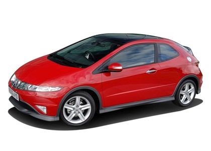 Ворсовые коврики на Honda Civic VIII 3d 2006 - 2011 в Грозном